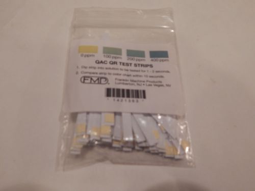 Quat (QAC QR) Test Strips 0-400ppm (100)   FREE SHIPPING USA ONLY