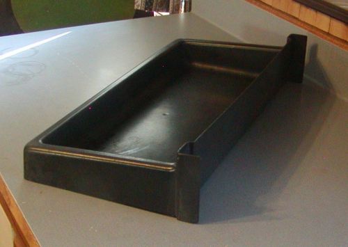 Black plastic drip tray part for a taylor fcb fbd machine model 355-27 used for sale