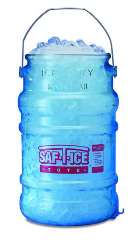San Jamar SI6000 Saf-T-Ice 6 Gallon Ice Tote Bucket