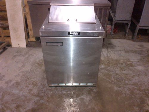 Delfield Model 4427N-6 Refrigerated Prep Table 1 Door On Casters Very Nice Unit!