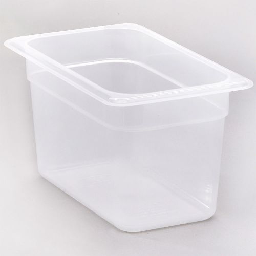 CAMBRO 1/4 GN FOOD PAN, 6&#034; DEEP, 6PK TRANSLUCENT 46PP-190