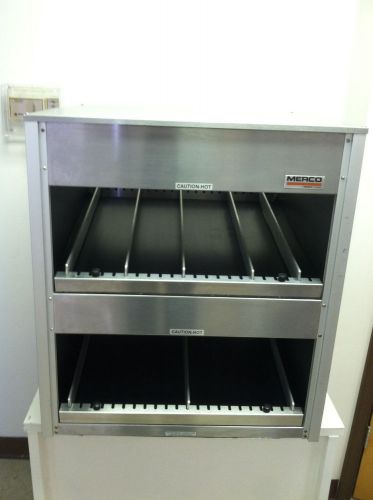 Merco 2TSW-2624 Tier Pass-Thru Countertop Sandwich Slide Warmer Display~FOOD