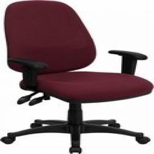 Flash Furniture BT-661-BY-GG High Back Burgundy Fabric Ergonomic Computer Chair