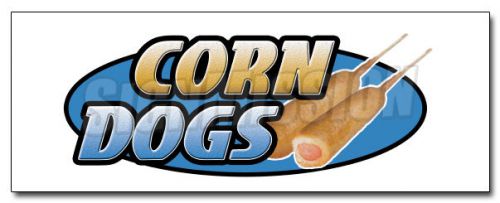 12&#034; corn dog decal sticker hot dogs trailer cart on a stick festival carnaval for sale