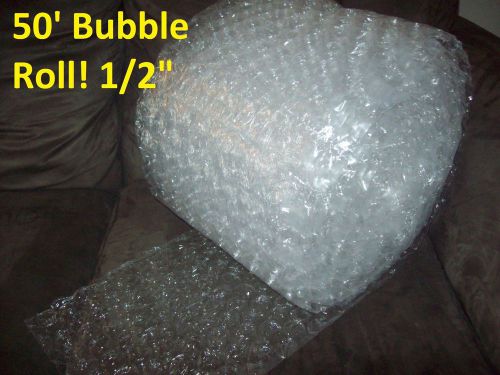 50&#039; bubble wrap/roll 1/2&#034; large bubbles! 12 inches wide! perforated every 12 in, for sale