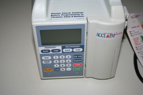 Hospira Abbott Acclaim Encore Infusion Pump 12237 04 16