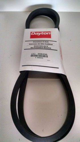 NEW DAYTON 3X643G PREMIUM V-BELT B75 3X643 NEW