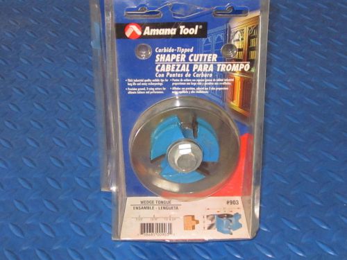 Amana tool shaper cutter wedge 903 carbide tipped 3-wing wedge tongue 2-5/8 for sale