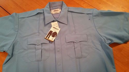 TEX TROP ELBECO BLUE SHORT SLEEVE SHIRT UNIFORM SIZE 18 1/2 NWT POLYESTER