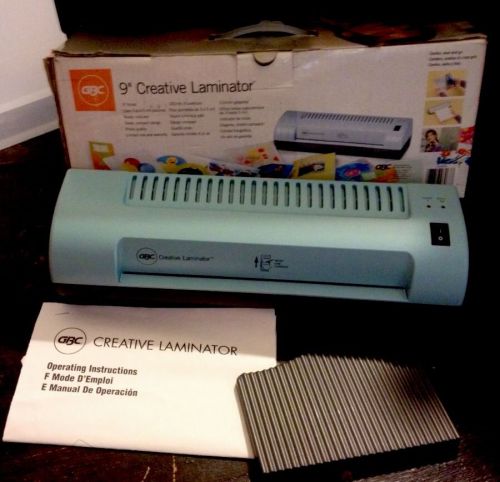 NIB 9&#034; GBC Creative Laminating Machine 1701860 LAMINATOR Craft Photo Scrapbook