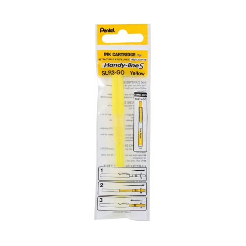 Pentel handy-line s retractable &amp; refillable highlighter refill, ea - penslr3g for sale