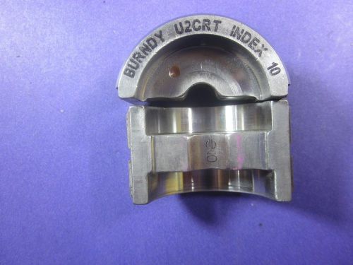 Burndy U2CRT Brown #2 Copper  Index 10 U Style  Hydraulic Compression Tool Die