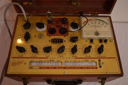 Vintage hickok model 6000 micromho dynamic tube tester for sale