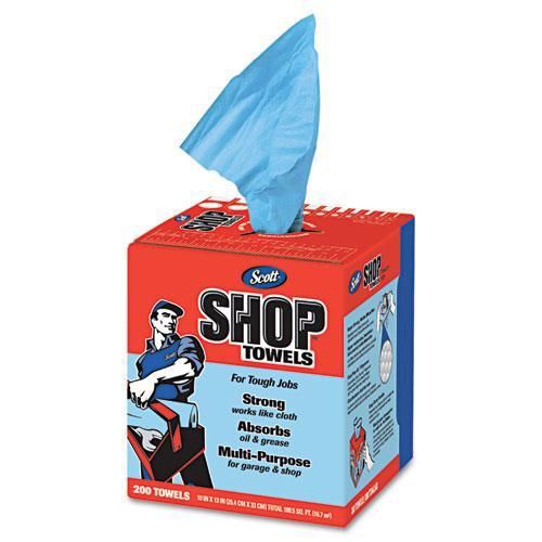 New kimberly clark 75190 scott shop towels, blue, double recrepe, 10 x 13, for sale