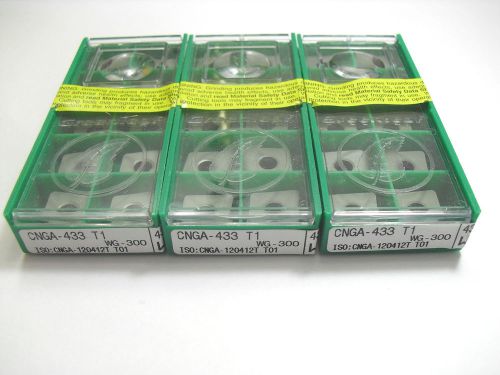 (30pcs) Greenleaf CNGA 433 T1 / CNGA120412T T01 WG-300 Ceramic Insert