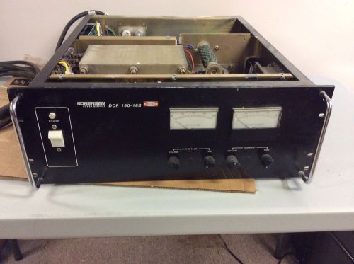 Sorensen DCR150-18B Power Supply 0-150V 0-18 Output  W/MANUAL &amp; SCHEMATICS