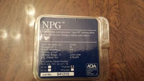 Dental LAB DENTAL NON PRECIOUS NPG ADA CERTIFIED 50 gr