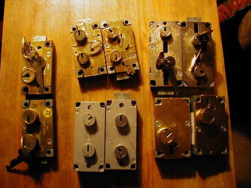 10 Safe deposit locks, 5 sets of 2