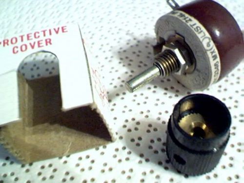 Ohmite REB500 rehastat 500 ohm with free knob 1/8 th &#034; shaft