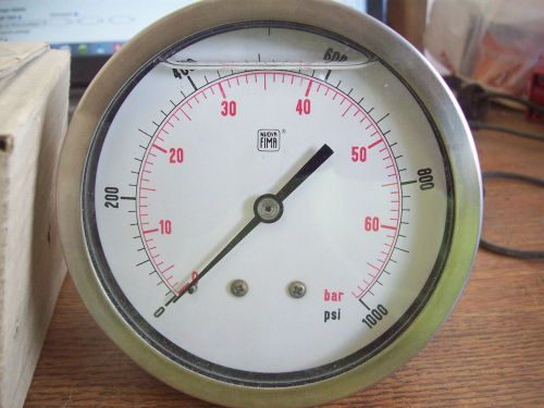 NEW PDI PRESSURE GAUGE GLYCERINE FILLED 0-1000 PSI CF2P-070B