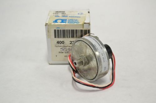 NEW OMEGA PSW-681 PRESSURE CONTROL 1A 125V-AC 15PSI SWITCH B211190