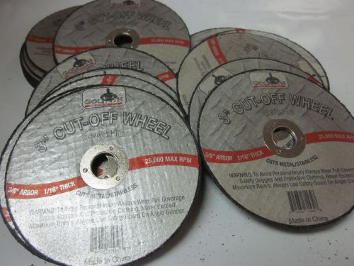 ~ 25 ~ 3&#034; x 1/16 thick x 3/8 AIR METAL CUT OFF WHEEL CUTTING DISC 25,000 RPM