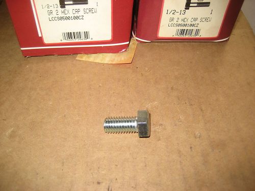 1/2-13X1 GRADE2 ZINC HEX CAP SCREW 50PCS (LW2072-50)