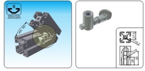 T Slot GS-8-01 Connector (2pcs)