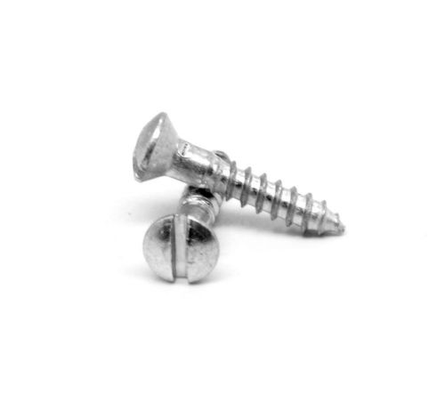 #10x3/4 Wood Screw Slotted Oval Hd Steel / Zinc Plated Pk 50