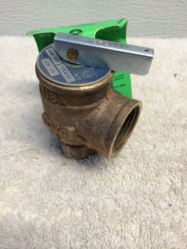 Conbraco 10-407 Pressure Relief Valve 3/4&#034; M x 3/4&#034; F  535k btu, 30 psi