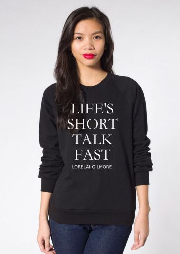 Lorelai gilmore &#034;life&#039;s shirt talk fast&#034; gilmore girls for sale