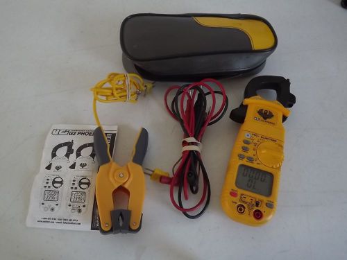 UEI DL389 PRO G2 Phoenix HVAC Digital Clamp Meter DMM W leads clamp case