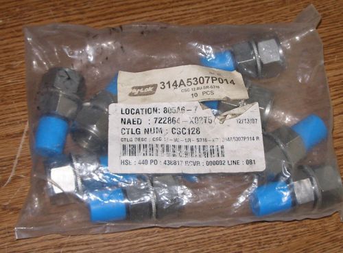 HY-LOK CSC 128 12-8U SAE MS Male Connector 10 px 314A5307P014 12-8U-S316-KB