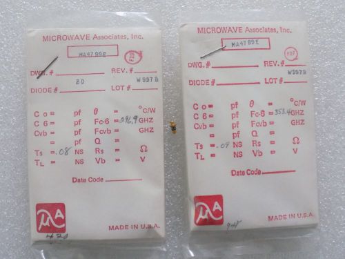 1x MA4799E Measured Microwave Associates M/A Com Diode NEW