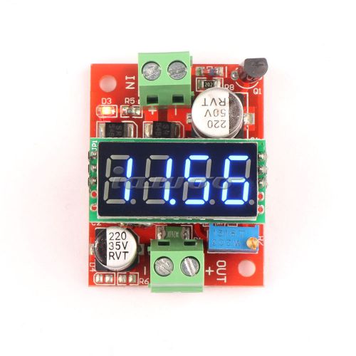 LM2596 DC Buck Converter Blue LED Voltmeter  Voltage Monitor 3.2-40V to 1.23-37V