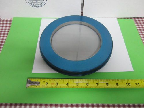 OPTICAL FLAT BLUE RING ?? UNKNOWN APPLICATION OPTICS BIN#A6