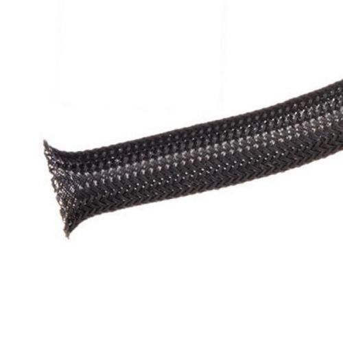 Techflex flexo pet-t tight weave braided sleeving, black, 1/4&#034; (63-1026) 15&#039; for sale