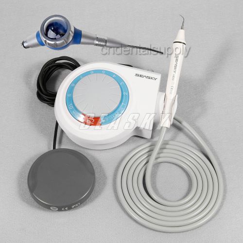 Dental ultrasonic scaler fit ems woodpecker handpiece tips +air prophy polisher for sale