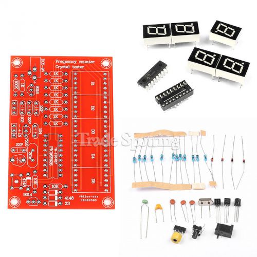 Diy 1hz-50mhz crystal oscillator frequency counter meter kits digital led for sale