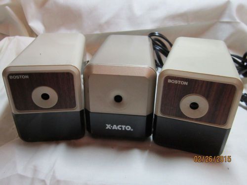 Vintage 3 Desktop Model 18 X-ACTO &amp; Boston #18 Electric Pencil Sharpener EUC