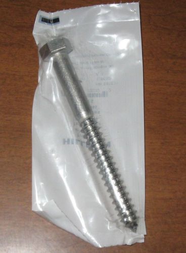 Stainless steel lag  hex screw bolt 1/2 x 5&#034; , 20 count for sale