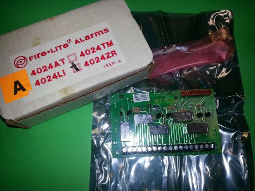 Fire-lite 4024zr 24 volt zone relay module new &amp; unused! for sale