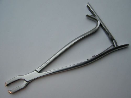 KERN Bone Holding Forceps 8.5&#034; Serrated JAWS Orthopedic Instrument German CE