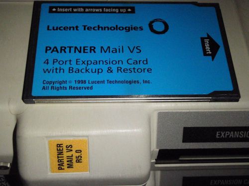 Avaya partner mail vs r 5.0 &amp; 4 port expansion card refurb, defaulted, warranty for sale