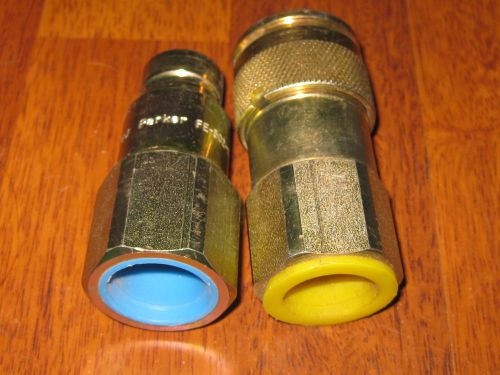 Parker  FEM-502-12F0-NL and 20PW FEM-502-12F0 3/4&#034; Hydraulic Fitting Coupler NEW