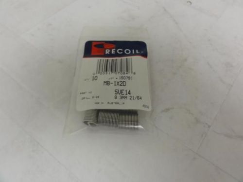 85867 New In Box, Recoil 5VE14 Thread Insert, M8-1x2D, Pk10