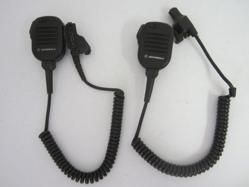 Set of 2 Used MOTOROLA NMN6193B Std Remote Spkr Mic for HT1000 MTS2000 XTS MTX