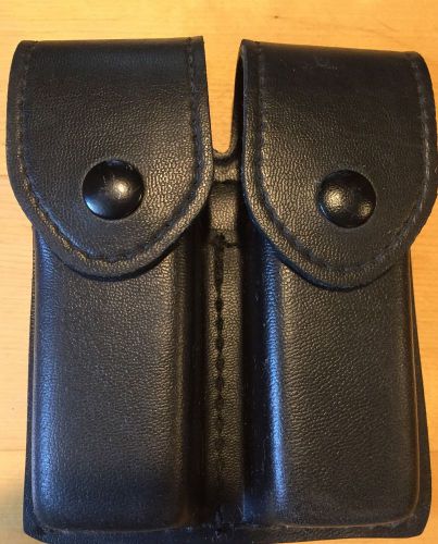 Glock 19 Black Leather Magazine Pouch