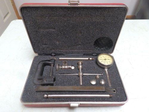 STARRETT NO. 196 196A1Z UNIVERSAL BACK-PLUNGER DIAL INDICATOR SET 0-100 READING