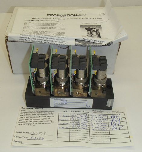 NIB Electro-pneumatic Proportional Control MM1 Manifold Proportion-Air PA199